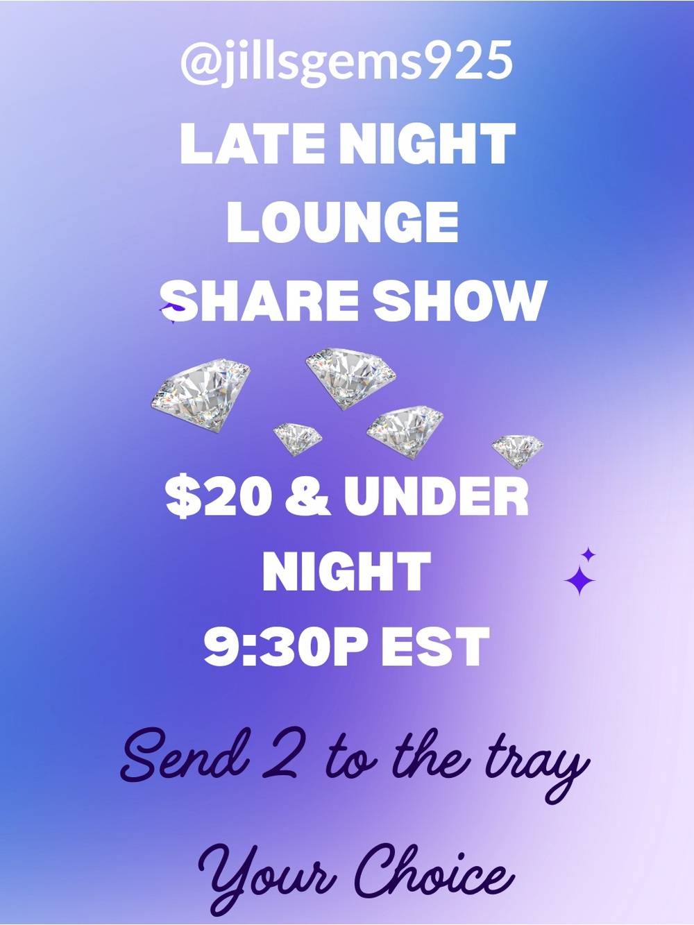 Jillsgems925 is Live💎 Weds - Just Jewelry Live then Late Night Lounge Share Show - Picture 6 of 7